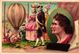 6 Chromo Litho Cards 1896 Chocolate SUCHARD Set 54A Gutenberg, Schwartz,  Newton, Montgolfier Balloon, Howe, Chevreuil - Suchard