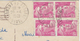 TARIF 6 Janvier 1949 Carte-postale - Marianne De Gandon N°806 X4 Clermont-en-Argonne 20 Avril 1949 Pour Metz - CP - Tarifs Postaux