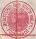 Delcampe - Nouvelles Galles Du Sud 1889. 3 Entiers Postaux, Enveloppes Recommandé. Victoria 3 Et 4 P, Impression Locale - Storia Postale