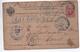 1887 - ENTIER POSTAL RUSSIE Pour PARIS Avec CACHET BLEU ETRANGER - Stamped Stationery