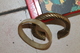 2 Bracelets Africains En Bronze Massif Et Corne - Ethnisch