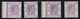 HONG KONG KGVI  1938-52  10C  SET 4 STAMP SG 145 145a 145b 145c   MNH - Unused Stamps