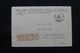 ALEXANDRIE - Type Mouchon En Bloc De 4 Au Dos D'une Enveloppe En Recommandé Pour Les Etats Unis En 1927 - L 57308 - Storia Postale