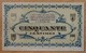 Lons Le Saunier ( 39 - Jura) 50 Centimes Chambre De Commerce 1920 - Chamber Of Commerce