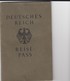 Deutsches Reich, Reisepaß, Sehr Viele Reisen: Schweiz, Spanien, Italien, England 1933-37 - Altri & Non Classificati