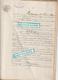 Vieux  Papier  : Acte Notaire : Mayenne à  LASSAY    1892, Imp Laval ; - Non Classés