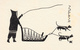 Eskimo Inuit Print - Advertisement For Bar Salon Igloo Montréal - Dog Sled - Traîneau à Chien - 2 Scans - Advertising