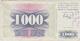 Bosnie-Herzégovine - Billet De 1000 Dinara - 1er Juillet 1992 - Bosnie-Herzegovine