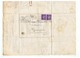 LETTRE FACTURE TIMBRES PETAIN N° 509 ADOLPHE CREPIN THUN -LEVEQUE (NORD) Pour ROUVIGNIES (NORD) 1943 - 1921-1960: Période Moderne