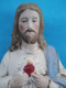 Statue JESUS CHRIST - SACRE COEUR  Polychrome Hauteur 20 Cm - Religion & Esotérisme