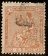 Delcampe - España Edifil 131 (º)  2 Céntimos Naranja  Corona Y Alegoría España  1873  NL296 - Used Stamps