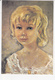 Petite Fille Au Collier En Or, Peinture De Katherine LIBROWICZ 1979 - Portraits