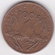 Polynésie Francaise . 100 Francs 1992, Cupro-nickel-aluminium - Polinesia Francesa