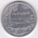 Polynésie Francaise . 2 Francs 1986, En Aluminium - Polinesia Francesa