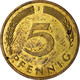 Monnaie, République Fédérale Allemande, 5 Pfennig, 1976, Hambourg, TB, Brass - 5 Pfennig