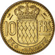 Monnaie, Monaco, Rainier III, 10 Francs, 1950, TTB, Aluminum-Bronze - 1949-1956 Oude Frank