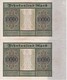 PAREJA CORRELATIVA DE ALEMANIA DE 10000 MARK DEL AÑO 1922  (BANKNOTE) - 10.000 Mark