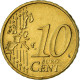 Allemagne, 10 Euro Cent, 2002, Error Shattered Die And Collar Cud, SUP - Variétés Et Curiosités
