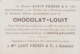 Commerce - Magasin Maison Louit Frères Bordeaux - Chromo Alphabet Lettre O - Winkels