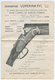 TARIF FABRIQUE D'ARMES LE FUSIL KERNE - VERSAILLES / CHASSE - 1950 - ...