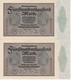 PAREJA CORRELATIVA DE ALEMANIA DE 500000 MARK  DEL AÑO 1923 CALIDAD EBC (XF) (BANK NOTE) - 500000 Mark