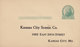 United States Postal Stationery Ganzsache Entier 1c. Jefferson PRIVATE Print KANSAS CITY SCENIC Co. Montana (2 Scans) - Andere & Zonder Classificatie