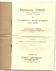 TARIFS 1930 . PÄRFUMERIE NINON ET PARFUMERIE EXOTIQUE .20 Pages - Kataloge