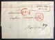 RUSSIE Lettre Precurseur Lettonie RIGA De 1840 Pour Bordeaux Dateur D'entrée Prusse/givet + Port Payé PP.. RRR - ...-1857 Prefilatelia