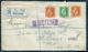NOUVELLE ZELANDE - N° 163 + 165 (2) / LR DE NELSON LE 3/7/1919 POUR USA - TB - Brieven En Documenten