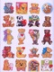 Teddy Bear Stickers By Ted Menten Dover USA (autocollants) - Tätigkeiten/Malbücher