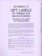 Gift Labels By ED Sibbett, Jr. Dover USA (autocollants) - Activiteiten/ Kleurboeken