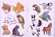 Little Favorite Pets Stickers By Nina Barbaresi Dover USA (autocollants) - Actividades /libros Para Colorear