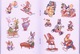 Bunny Stickers By Christopher Santoro Dover USA (autocollants) - Tätigkeiten/Malbücher