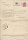 REF849/ TP S40 S/Document SNCB Avec Réponse C.Verviers 6/6/1946 + C.CF Verviers Ouest 5/6/1946 - Sonstige & Ohne Zuordnung