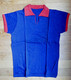 1 CHEMISE MAILLOT DE FOOT Manches Courtes EN COTON BLEU Liserets Rouges Années 40-50 - Autres & Non Classés