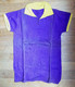 1 CHEMISE MAILLOT DE FOOT Manches Courtes EN COTON VIOLET Liserets Jaunes Années 40-50 - Andere & Zonder Classificatie