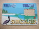 St Maarten Telecell GSM SIM Card,only Frame, No Chip, Map Of St.Maaren,French Side And Dutch Side - Antillen (Niederländische)