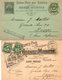 Marchand De Timbres Henri Moneda-Timbres-Poste Pour Collections--2 Cartes 1901-petits Défauts - Postmark Collection