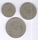 Lot De 3 Monnaies Brésil - 100 , 200 , 400 Reis Liberty 1901 - Brasile