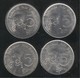 Lot De 4 Monnaies 5 Centavos FAO Brésil - 1975 1976 1977 1978 - Brasile