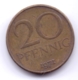 DDR 1971: 20 Pfennig, KM 11 - 20 Pfennig