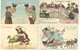 Lot 12 CPA "fantaisies" Varia:humour,satyriques,ect.....voir Scans - 5 - 99 Postcards