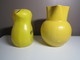 Carafe, Pichet En Faïence Jaune ANISETTE + PICHET BERGER SIROPS En PLASTIQUE Jaune - Carafes