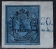 Franco Auf 1/10 Thaler Blau - Oldenburg Nr. 2 III Auf Briefstück - Oldenbourg