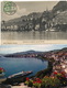 4 CP Montreux Bateau Lausanne , La Suisse . Envoi Paul Mitterrand Paddle Boat Bateaux à Aube . - Ferries