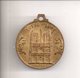 REF MON3  : Médaille Métal Notre Dame De Paris Tour Eiffel Année 60 - 30 Mm - Andere & Zonder Classificatie