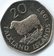 Falkland Islands - Elizabeth II - 20 Pence - 1987 - KM17 - Tiny Mintage - Malvinas