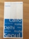 KLM AIR SICKNESS DISPOSAL BAG Cairo San Francisco Rome Delhi Kiev Warsaw Aruba Seoul - Papiere