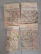 4 Cartes état Major Allemandes 2e GM Chateauroux Tours / Sens Caen Rouen - 1939-45