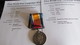 WW1 British War Medal  Royal Lancaster Regt. Died Of Wounds 1915 - 1914-18